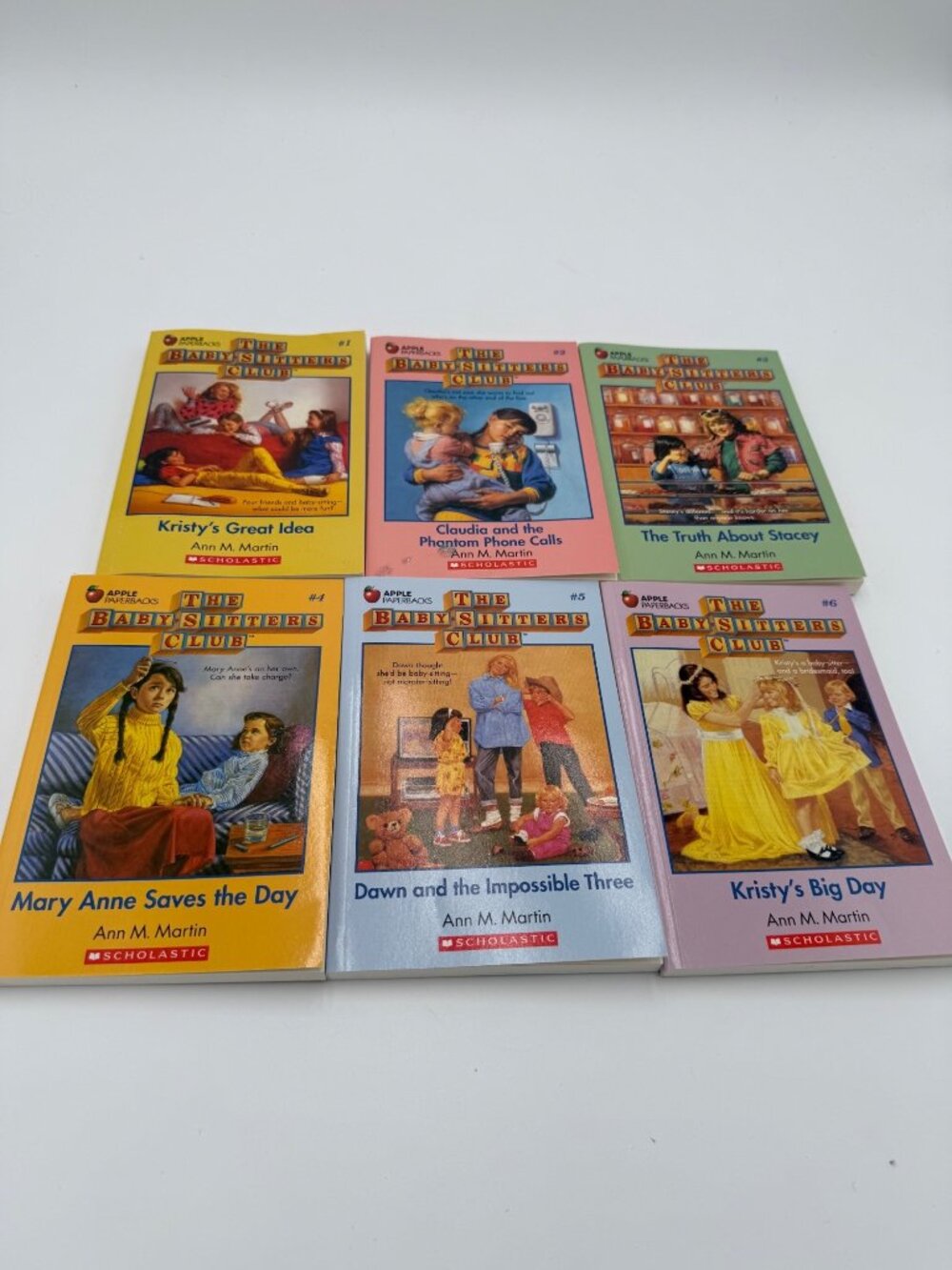 The Baby-Sitters Club Set Of 6 Books 1-6 Ann M. Martin 1986 Vintage